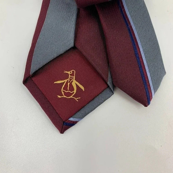 Original Penguin Men's London Floral Skinny Tie One Size NWT - Picture 5 of 6